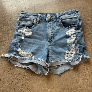 American Eagle Denim Ripped Jeans High Waisted